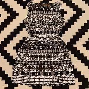 Speed Control SzM Black&White Print Dress